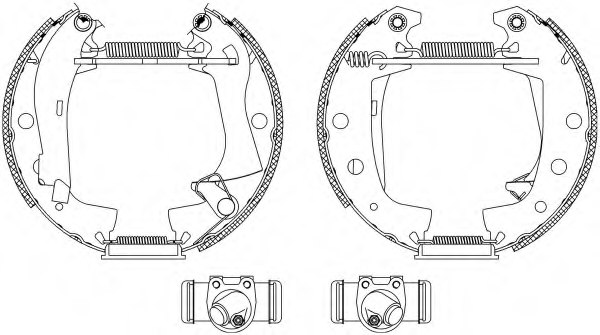 PAGID R0200 Brake Shoe Set